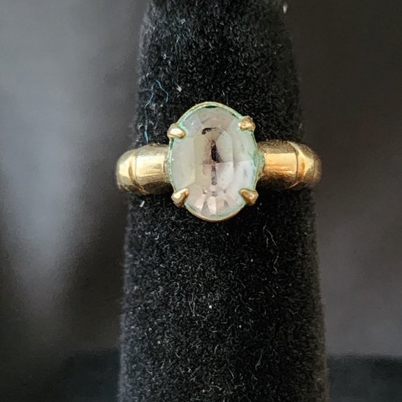 Vintage Alexandrite 10K Gold Filled Child's Ring Size 3.5 - Picture 6 of 7